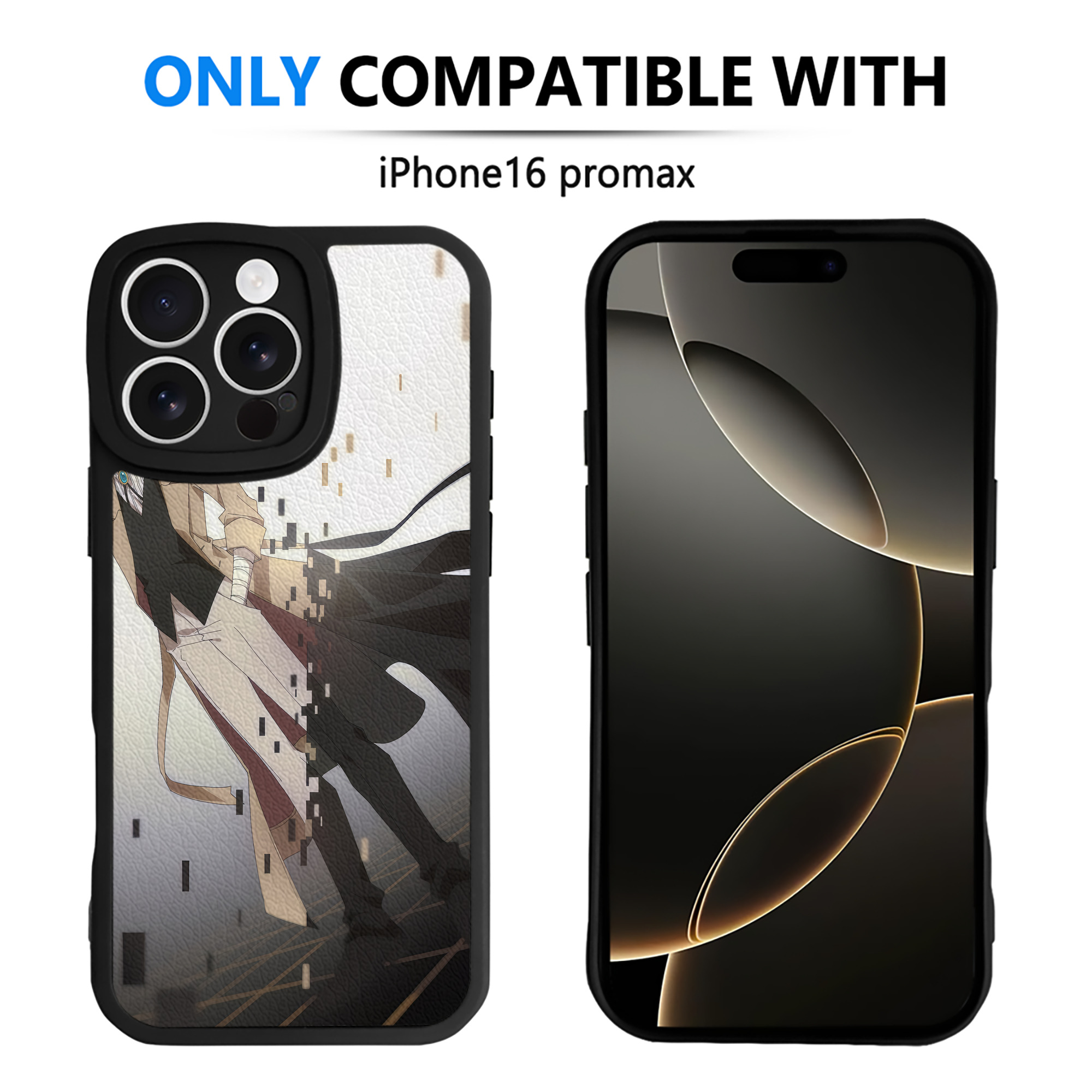 （画像用） 文豪ストレイドッグス Bungo Stray Dogs 【iPhone 16シリーズ対応】シリコンスマホケース（レザー調） 材質：シリコン
